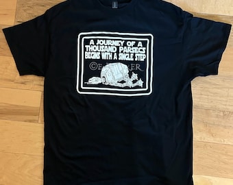 Star Wars AT-AT: “A Journey of a Thousand Parsecs begins with a single step” unisex T-shirt