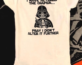 Darth Vader Onesie: I have altered the Diaper, pray I don't alter it further