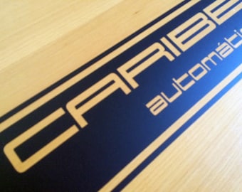 VW Rabbit Caribe Hatch Stripe Decal, Customizable Oracal 751 Vinyl