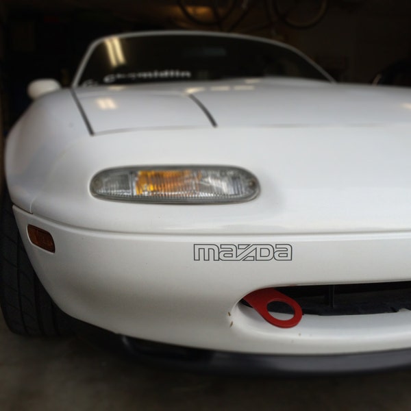 Mazda Miata Front bumper logo; like OEM decal, vintage styles available! sticker FB01-51-711