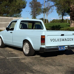 VW Rabbit Pickup Tail Gate Lettering Restoration Quality Volkswagen Caddy Free US Shipping image 3