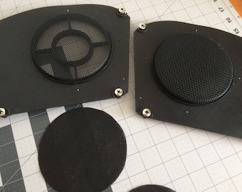 Miata speaker grille inner dust shields; for NA models