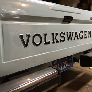 VW Rabbit Pickup Tail Gate Lettering Restoration Quality Volkswagen Caddy Free US Shipping image 1