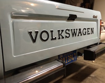 VW Rabbit Pickup Tail Gate Lettering; Restoration Quality! Volkswagen Caddy <Free US Shipping!>