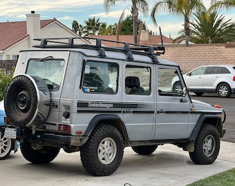 Side stripes for G-wagen Geländewagen Mercedes Benz, overland, retro  w460 w461 w463 <Free US Shipping!>