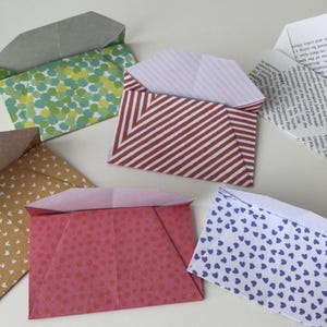 Mini sobres para decorar diarios basura, mini sobres para diarios basura, juego de 10