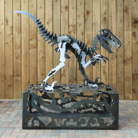 Steel or Corten Steel Dinosaur Sculpture for Garden or