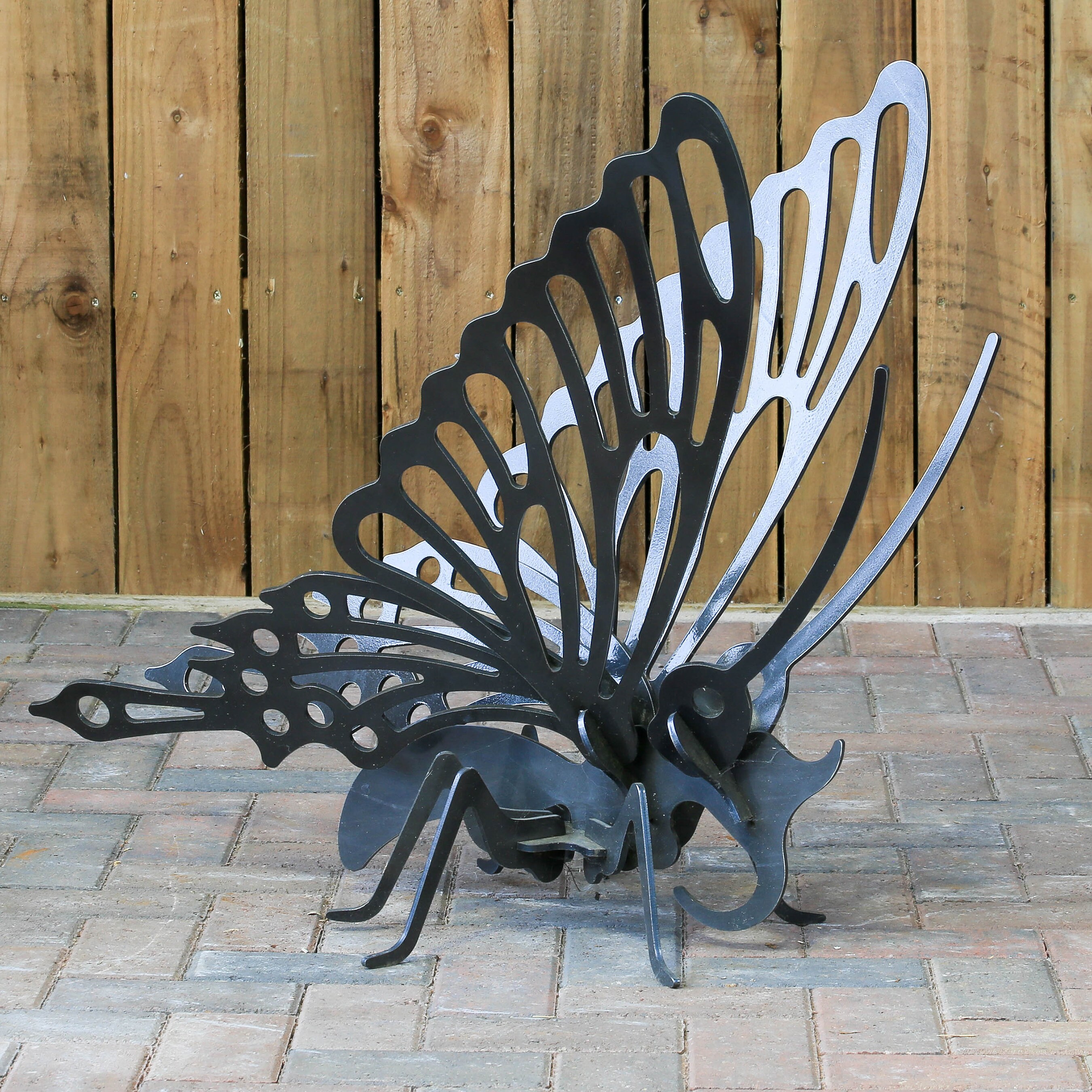 Free Standing Steel Butterfly Sculpture Etsy.de
