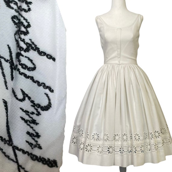 Vintage 1960s Anne Fogarty Pique Dress - Size Ext… - image 1