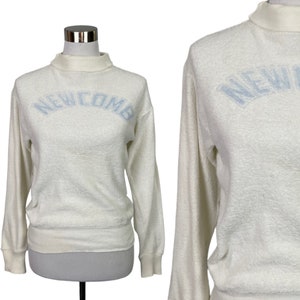 Vintage 1950s Terrycloth Sweatshirt - Size Small