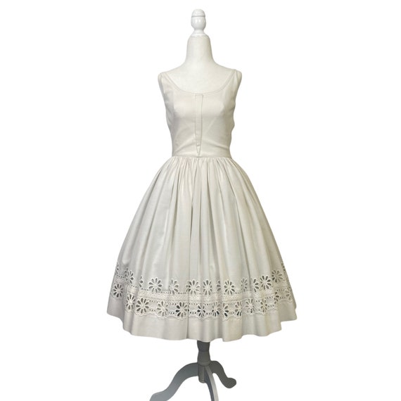 Vintage 1960s Anne Fogarty Pique Dress - Size Ext… - image 2