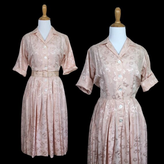 Vintage 1960s Miss Serbin Shirtwaist Dress - Size