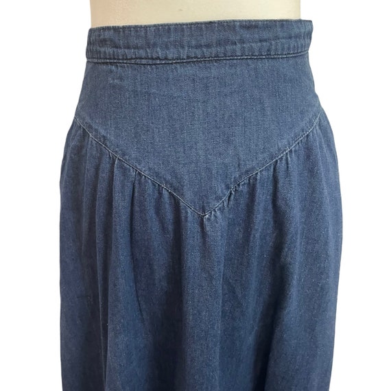 Vintage 1970s Denim Gunnies Gunne Sax Skirt - Siz… - image 3