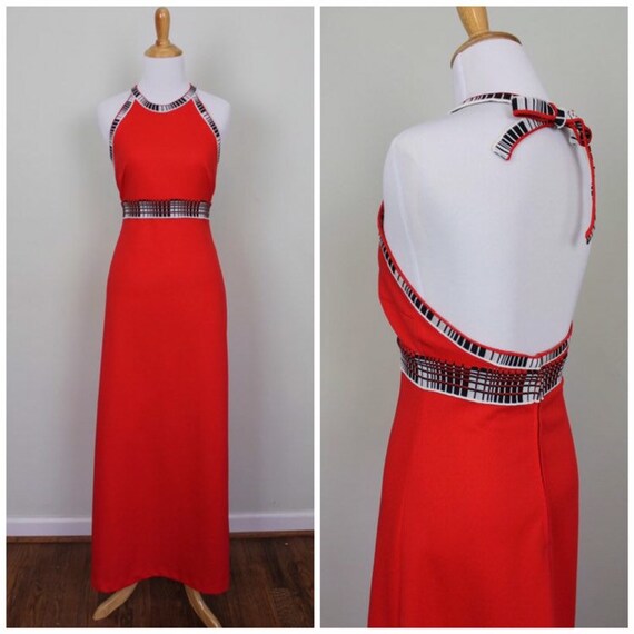 70s halter dress