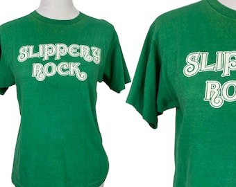 Vintage 70s Slippery Rock T-shirt - Size Medium