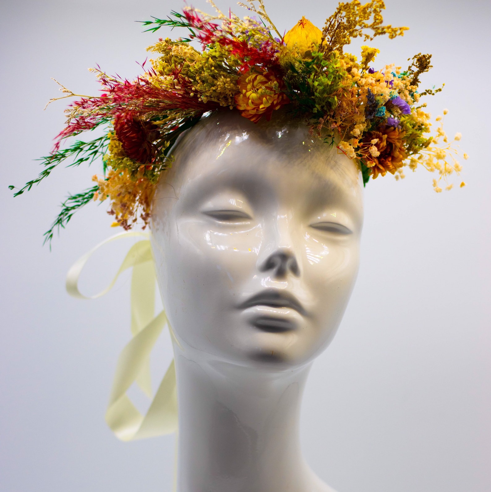 dried flower headpiece