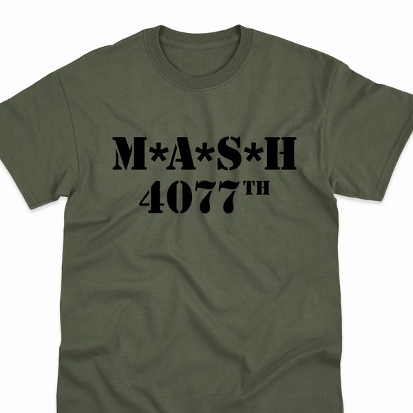 Mash 4077th Military funny tv show 70s radar party vintage retro army T shirt Gift Men's T shirt