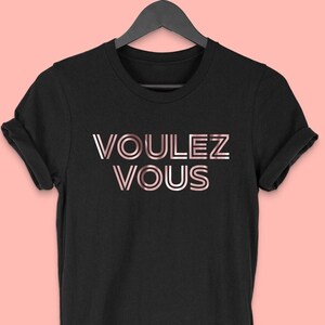 Voulez Vous T Shirt Vintage Disco 70's T-Shirt Party T shirt Unisex Rose Gold Print