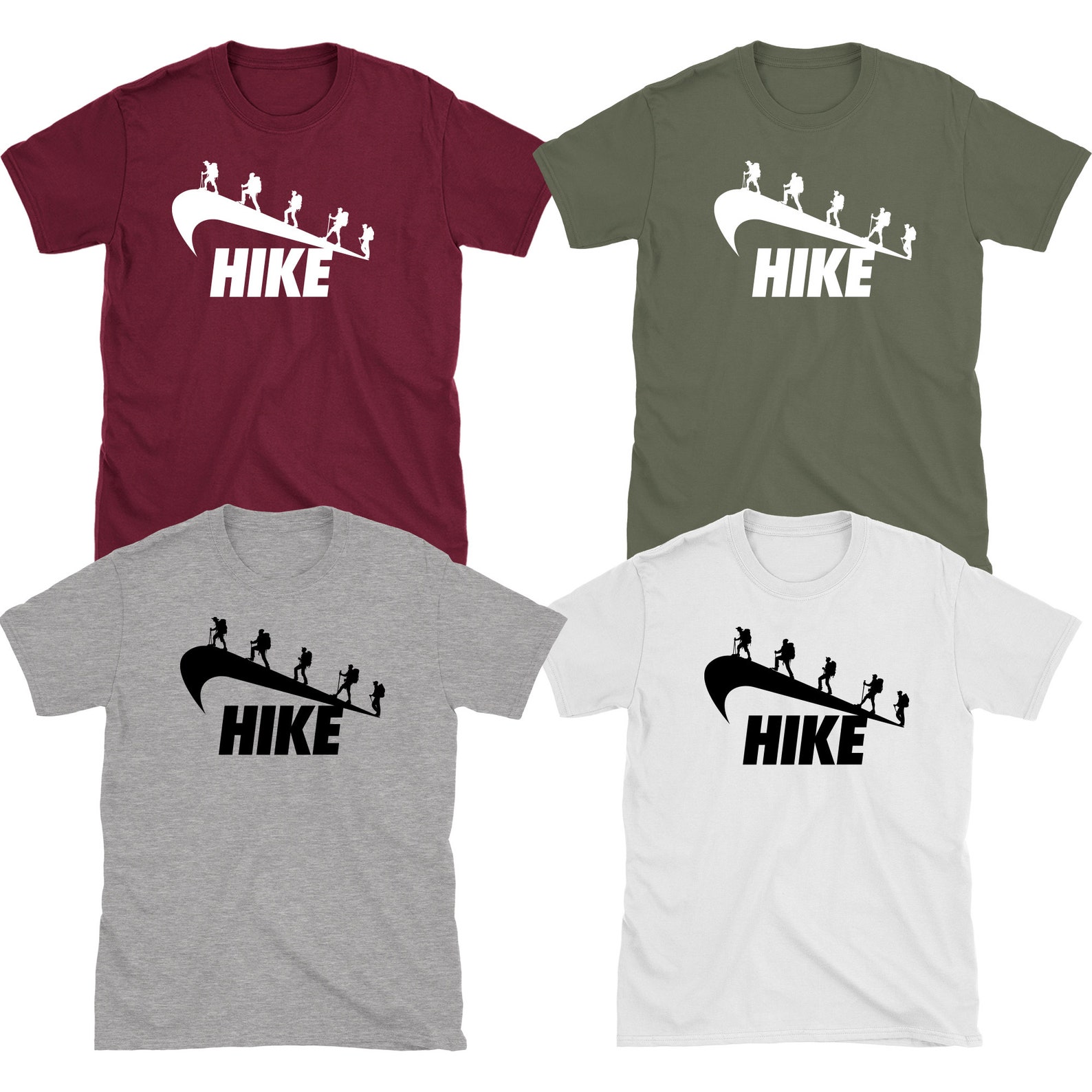Hiking Parody Funny Mountain Hiker Climber T Shirts