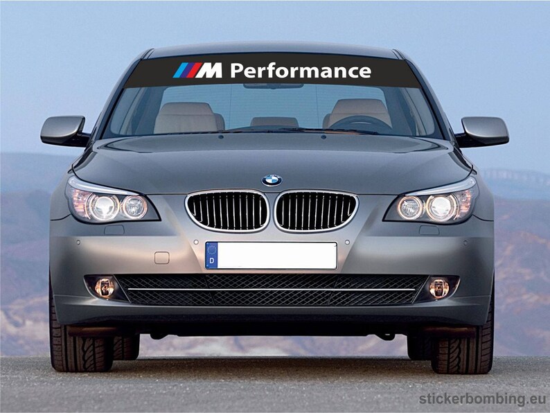 Universal Windshield Banner Decal Bmw M Performance Etsy