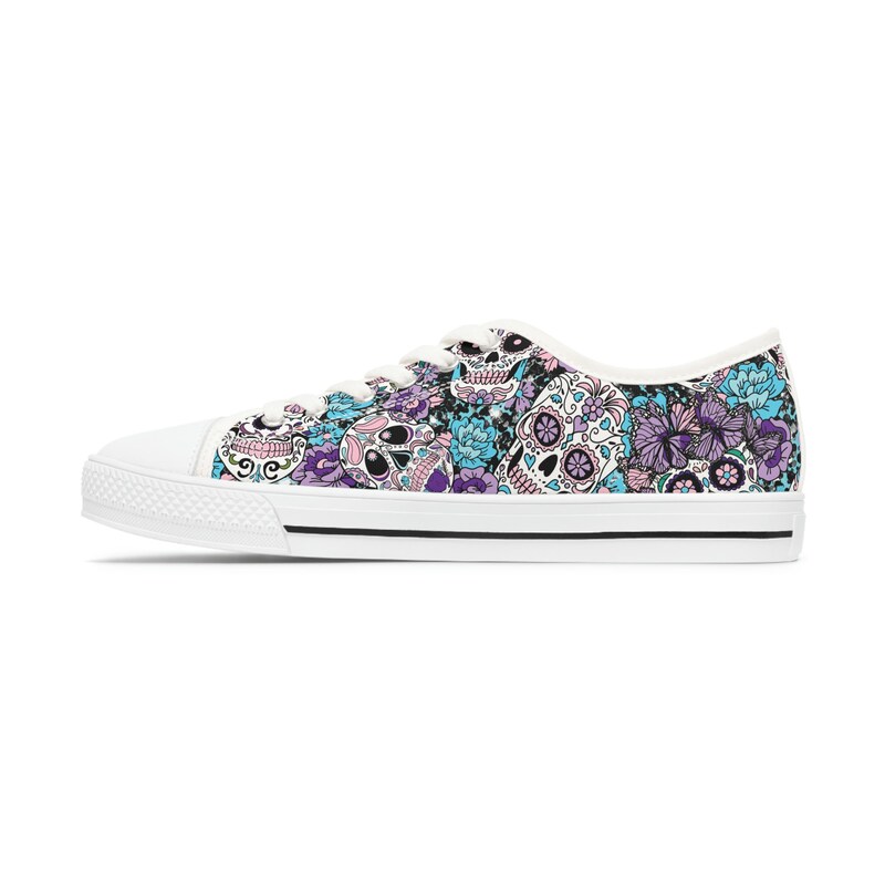 Purple Skull Canvas Shoes main image 1