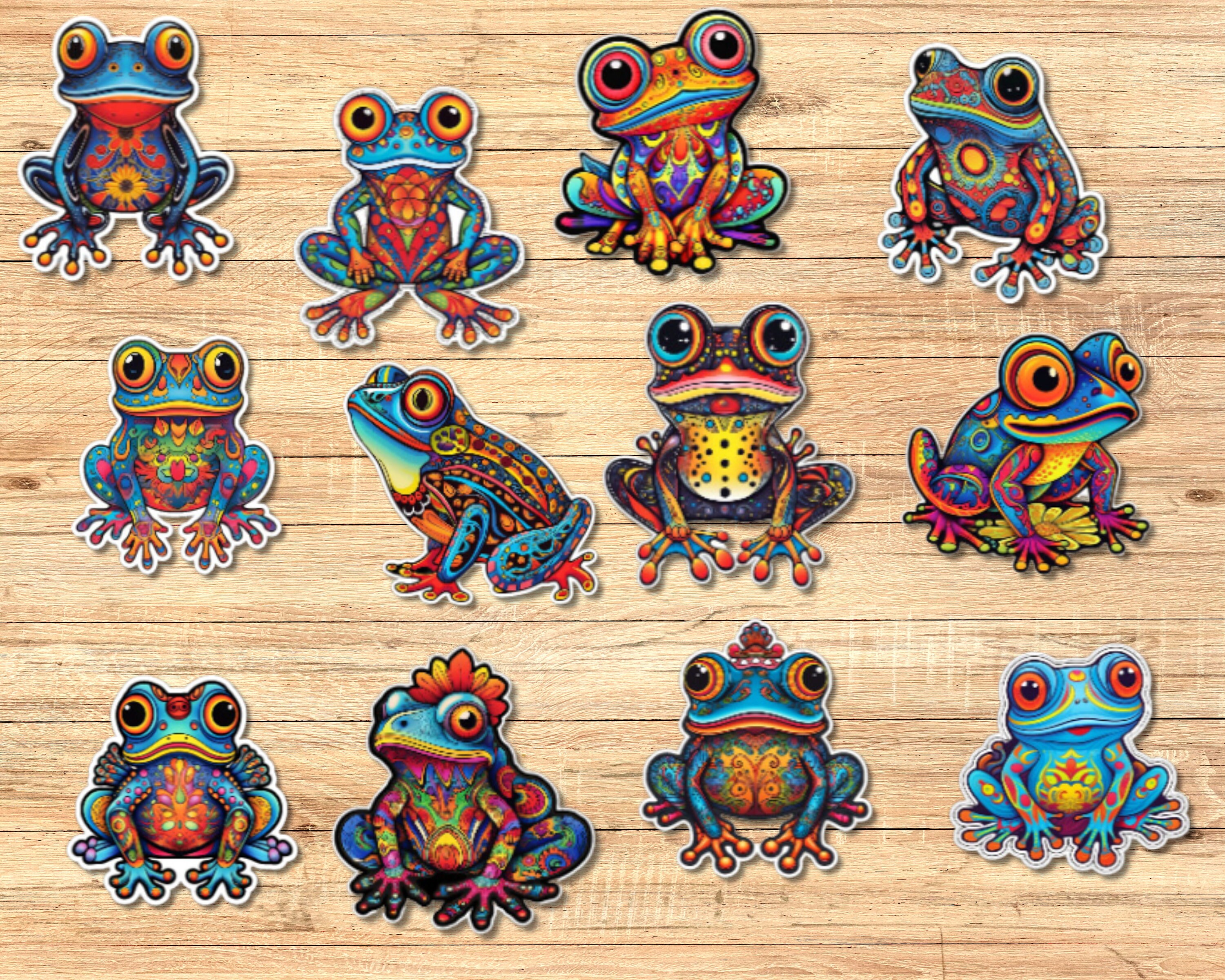Mini Frog Stickers -  Canada