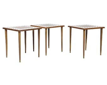 MCM SET 3 Mosaic Side Tables