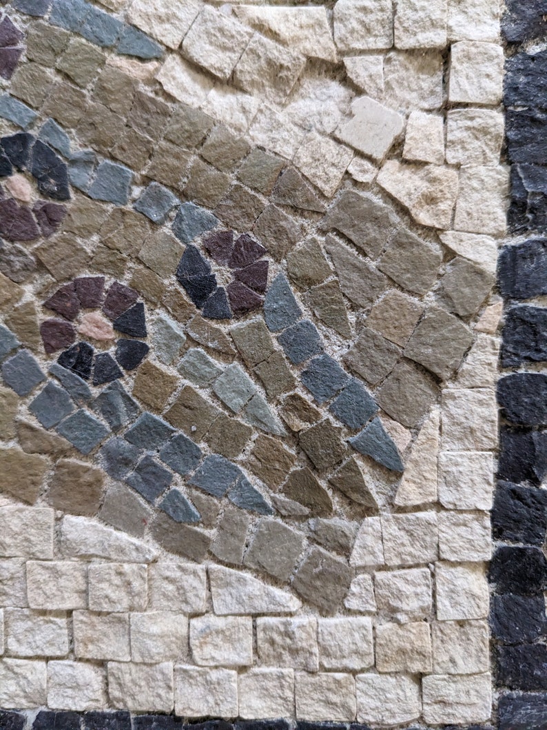 Hand crafted, reproduction Roman mosaic peacock. image 6