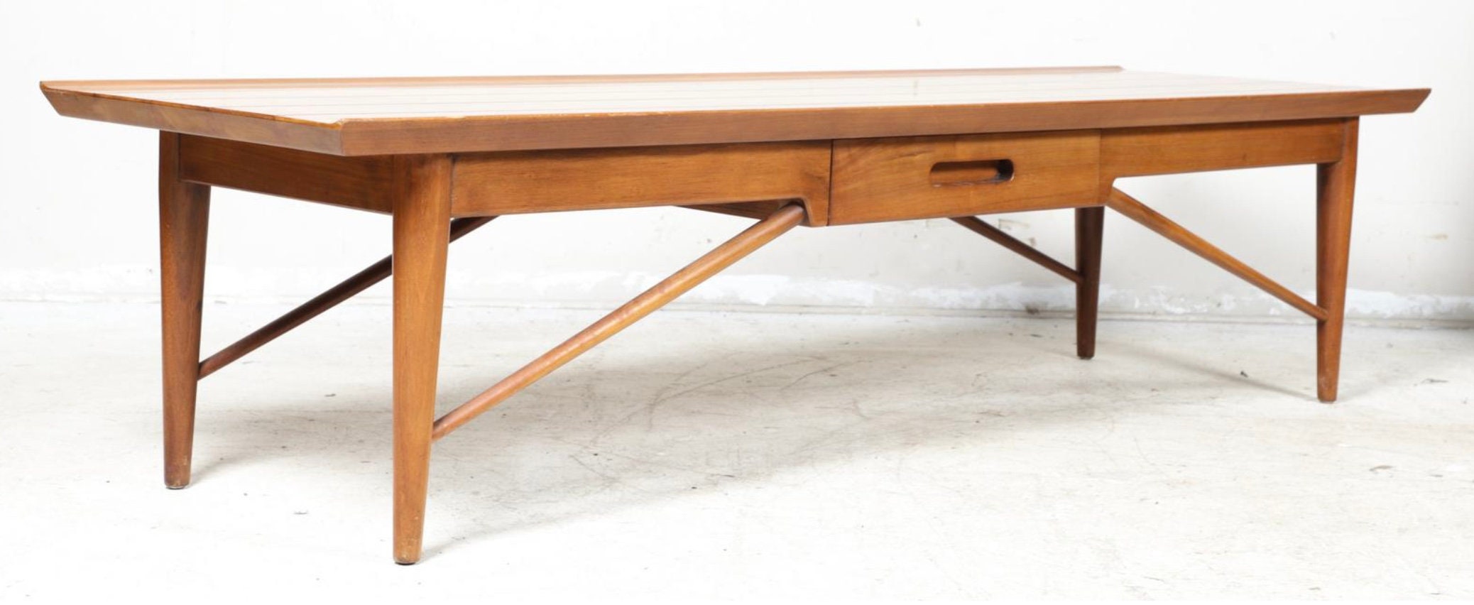 MCM Heritage Henredon Modern Design One Drawer Coffee Table - Etsy