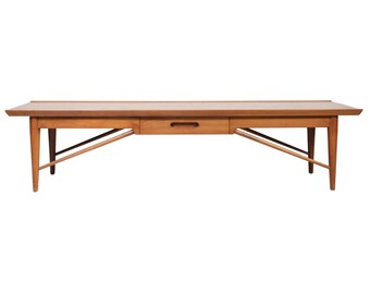 MCM Heritage Henredon Modern Design one drawer coffee table