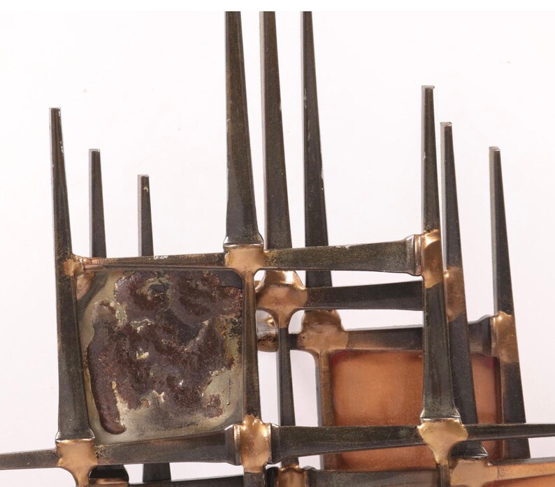 MCM Metal Wall Sculpture Etsy