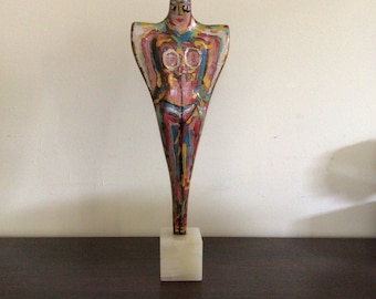 R. MONTI, Original American Folk Art Wood