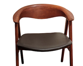 Mid Century Modern Eric Kierkegaard Teak Dux Compass Chair.