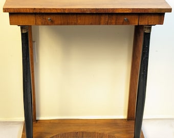 Antique French Empire style petite console.