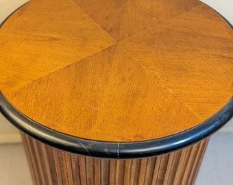 MCM Fluted Neoclassical Revival Pedestal made in Italy.