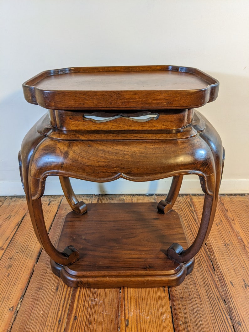 Vintage Mid Century Italian Asian Inspired Side Table. image 1