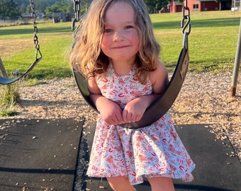 Vestido de punto con estampado de petardos y patines de ruedas Choice of USA para el 4 de julio