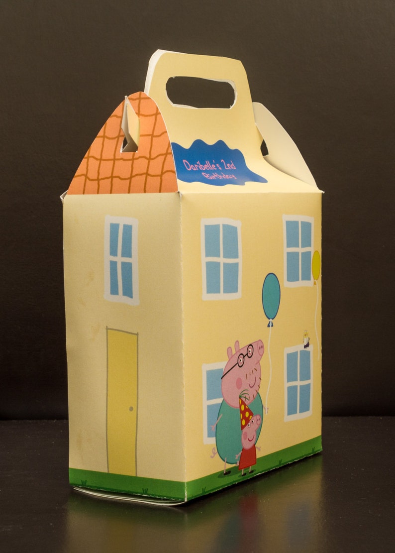 PDF DOWNLOAD Peppa Pig House Favor Box image 2