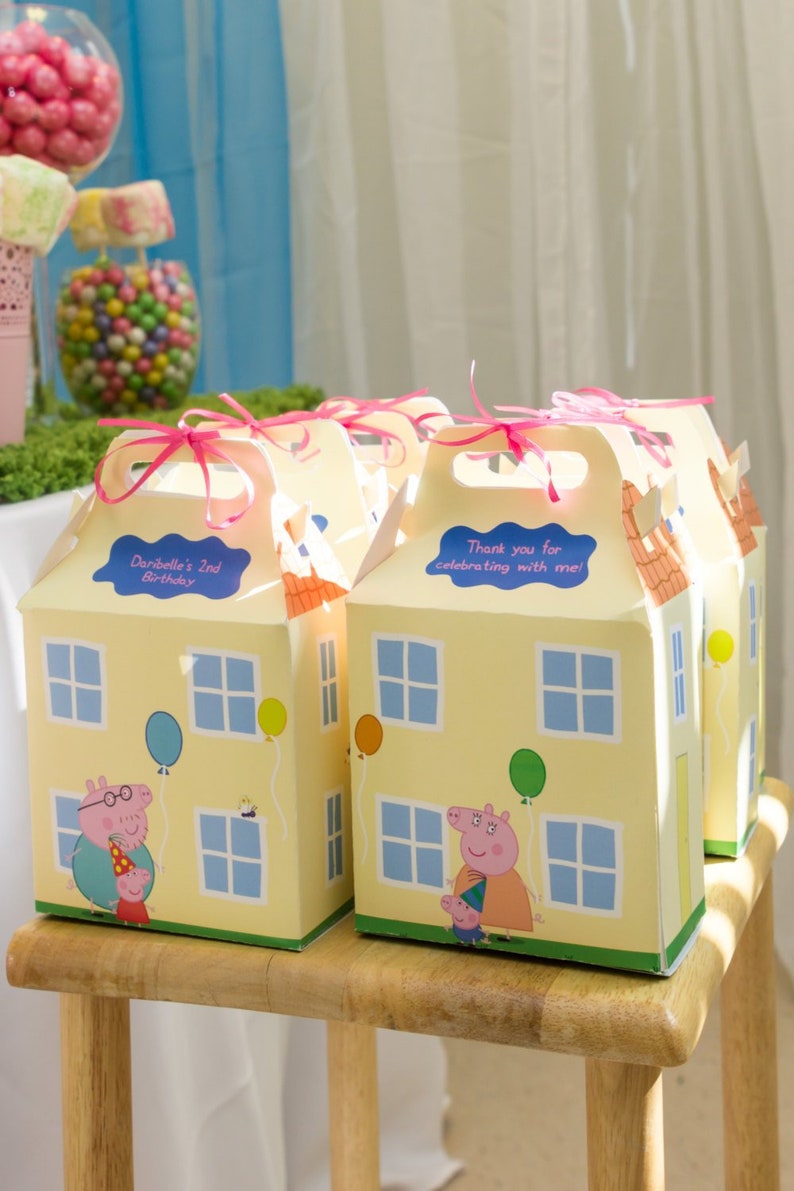 PDF DOWNLOAD Peppa Pig House Favor Box image 1