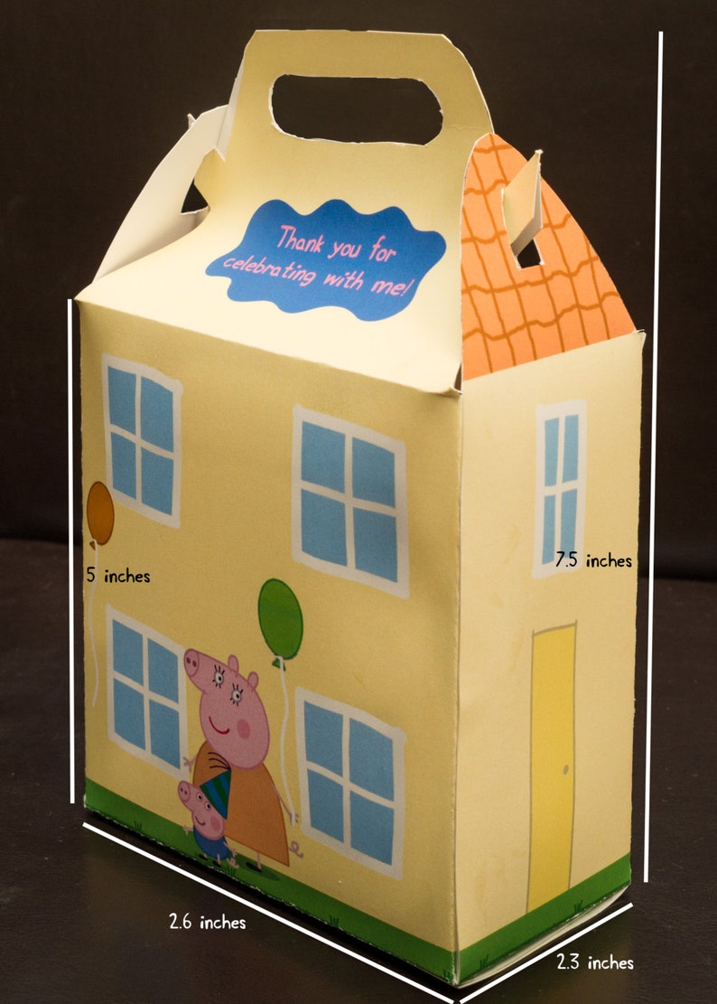 PDF DOWNLOAD Peppa Pig House Favor Box image 4