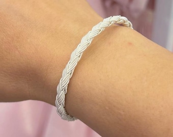 BELIS, Handgjort silverarmband för kvinnor | 1000 karat rent silver Kazaziye smycken