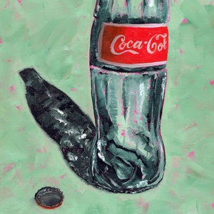 Coca cola bottle 11x14" Limited Edition archival giclee print from an oil painting