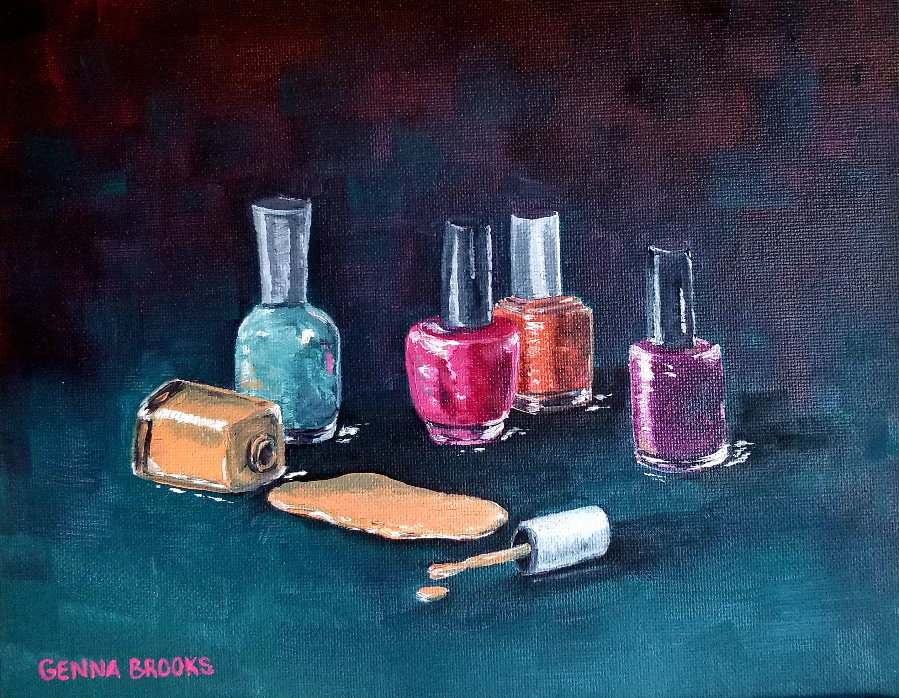 Hydro dip Painting / Nail Polish Art On Glass Bottle / Bottle Decoration  Ideas / Bottle painting - YouTube