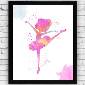 Zapatos Bailarina Acuarela Imprimible Danza Zapatos De Etsy Estas niñas vestidas de bailarinas pueden decorar la habitación de una niña a la que le apasione el ballet, imprime y decora con paspartus de colores para combinar con los que hay en su habitación. zapatos bailarina acuarela imprimible