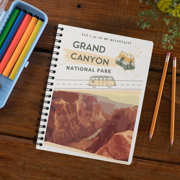 Kids Travel Activity Book | Grand Canyon National Park | Travel Journal for Children | National Park Nature Book | Entertainment | Road Trip