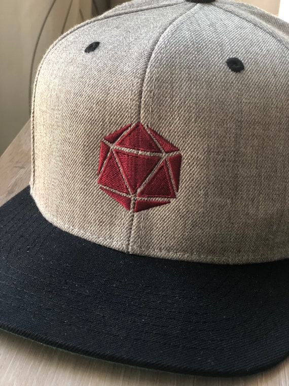D20 Snapback D\u0026D Hat / Dungeons and 