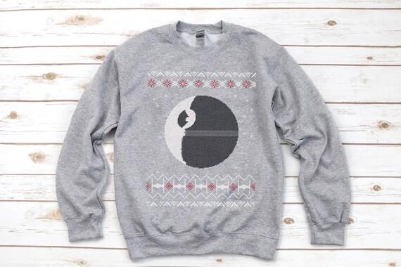 Death Star Christmas Sweatshirt / Star 