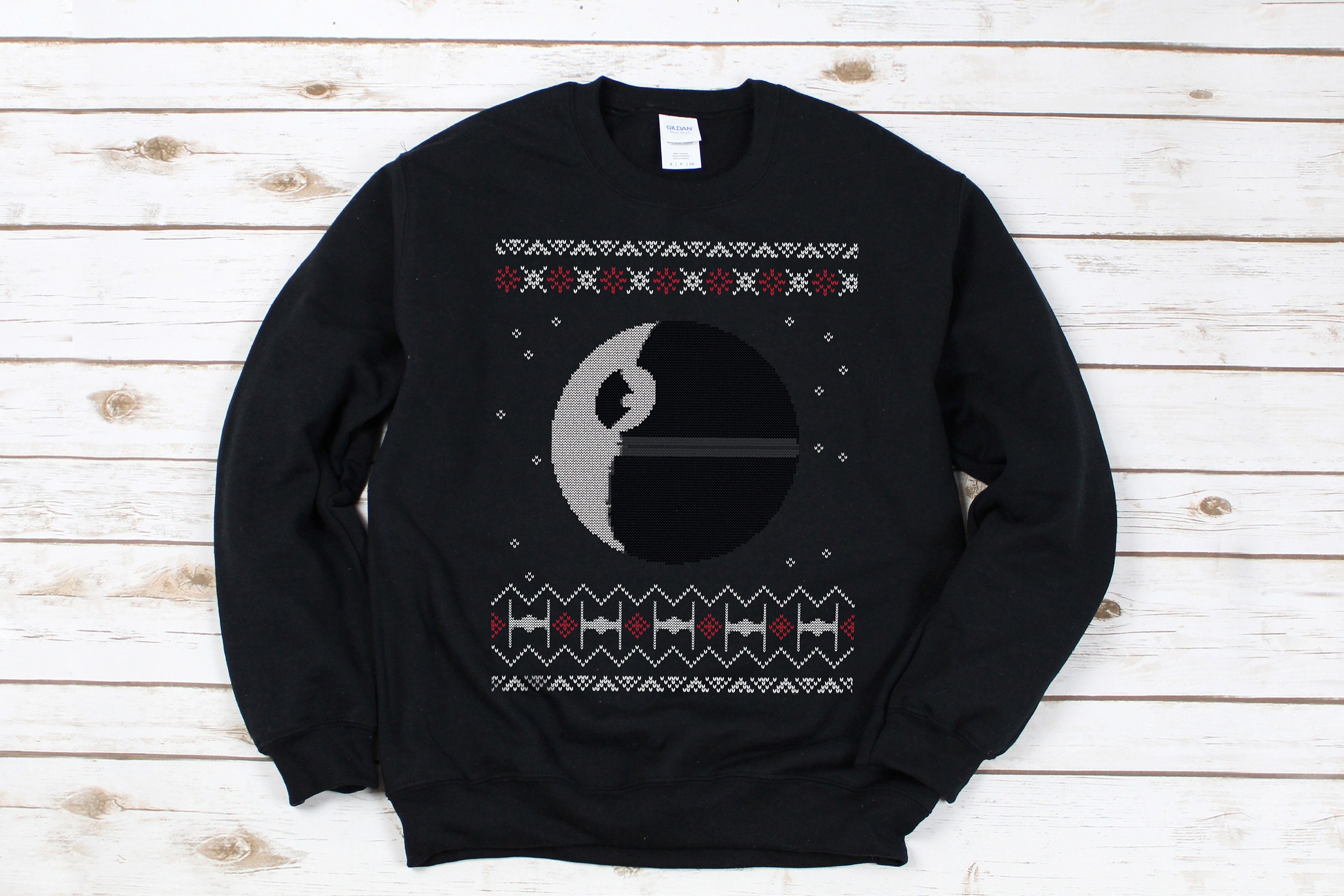 Death Star Christmas Sweatshirt / Star 