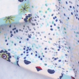 XXL Reversible Double Gauze Blanket, Stroller Blanket, Car Seat Blanket