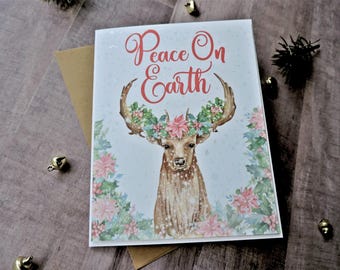 Pack of Deer Christmas Cards - Holiday Cards - Xmas Cards - Pack of Cards - Christmas Card Pack - Happy Holidays - Merry Christmas